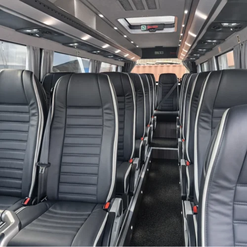 Lux Mercedes-Benz Sprinter 22 Seat Mini Coach Interior