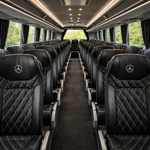 lavish travel 49 Seater Coach hire interior